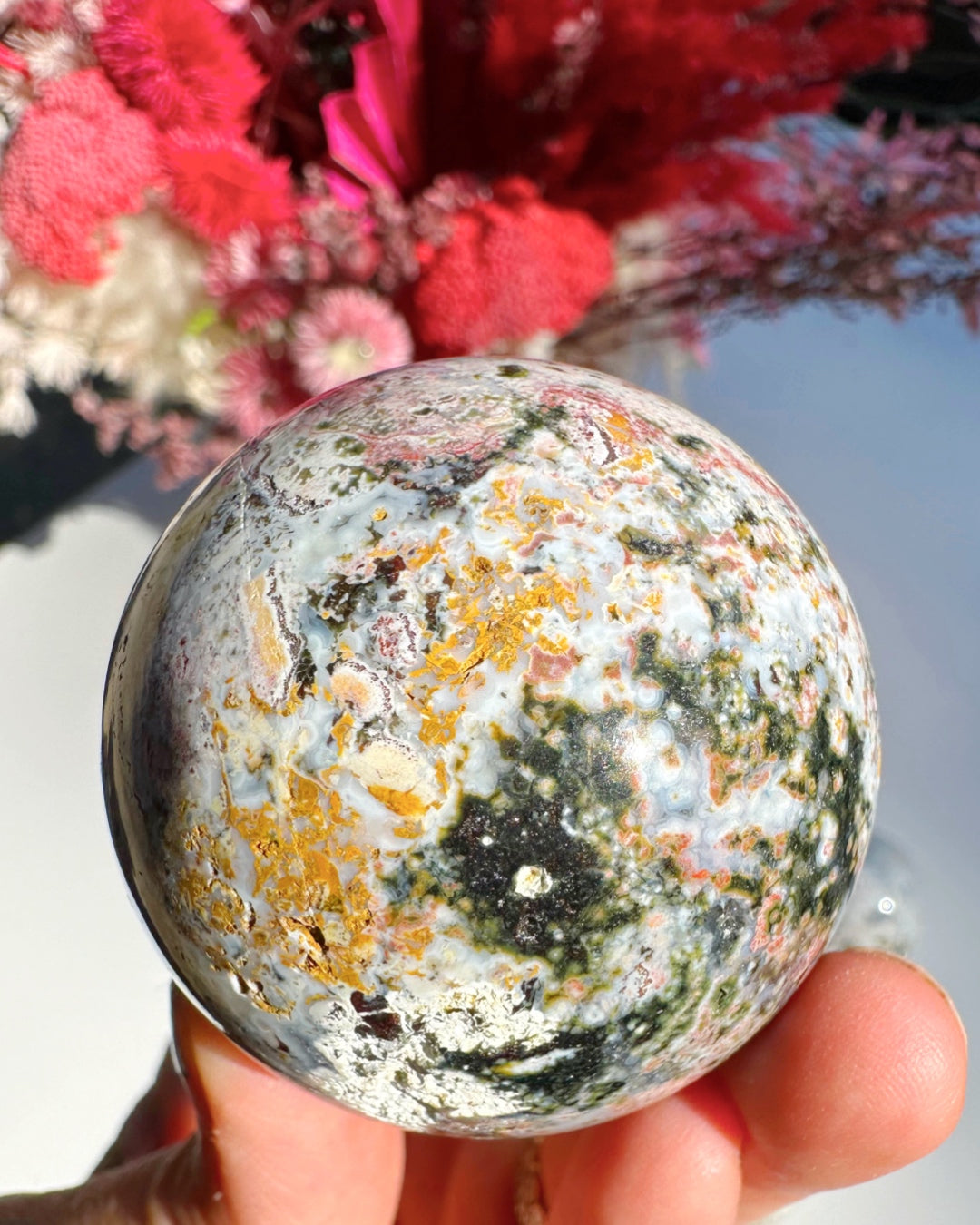 Ocean Jasper Sphere –
