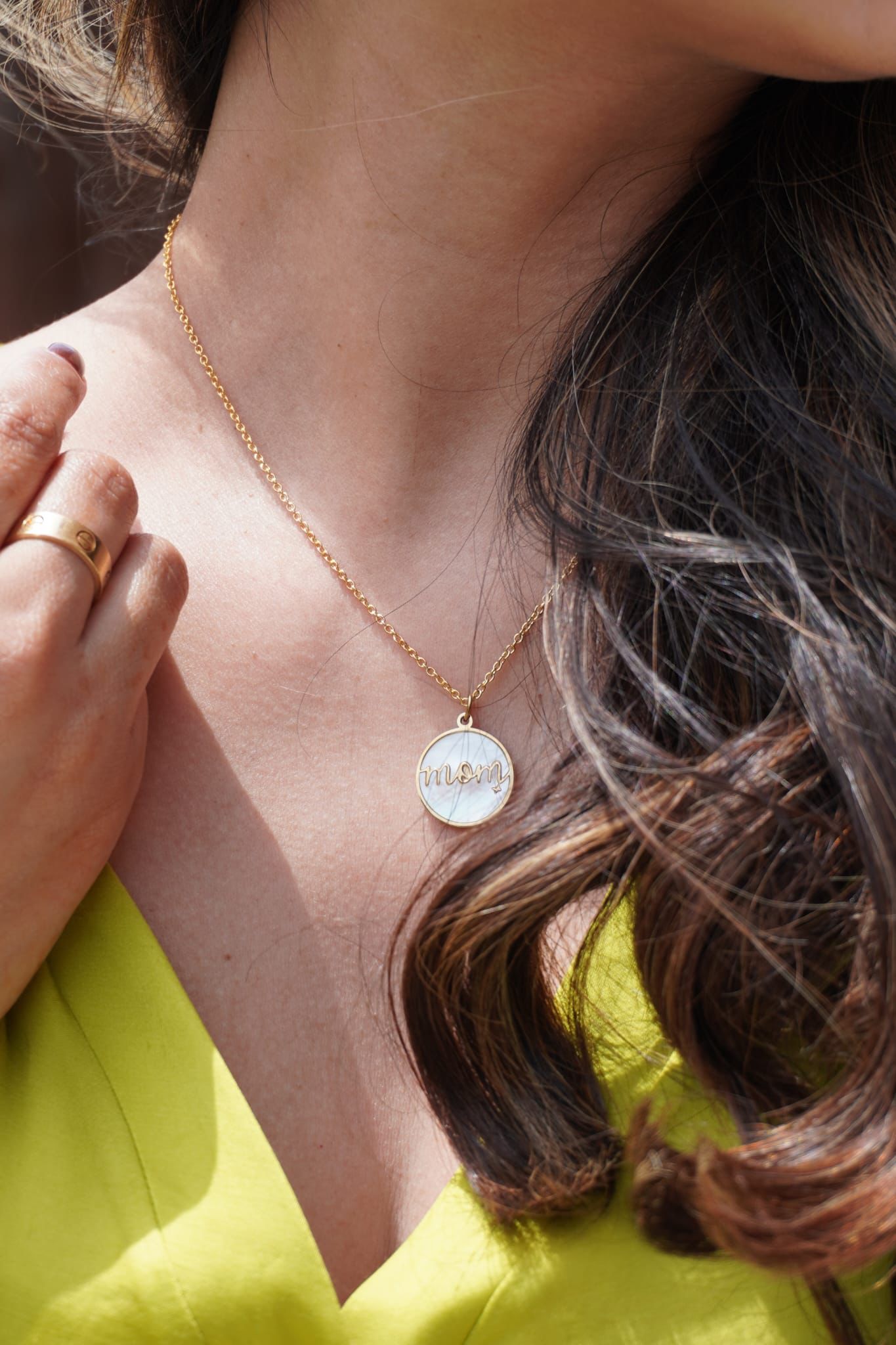 IVORY Gold Mother-of-Pearl Necklace – Necklace