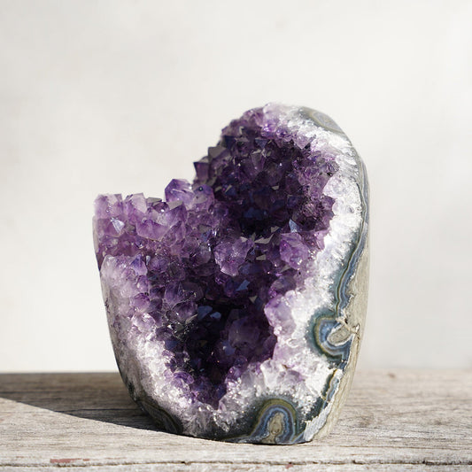 COSMIC Cut-Base Amethyst Geode – Amethysts Geode Crystals Rare Minerals Stalactites