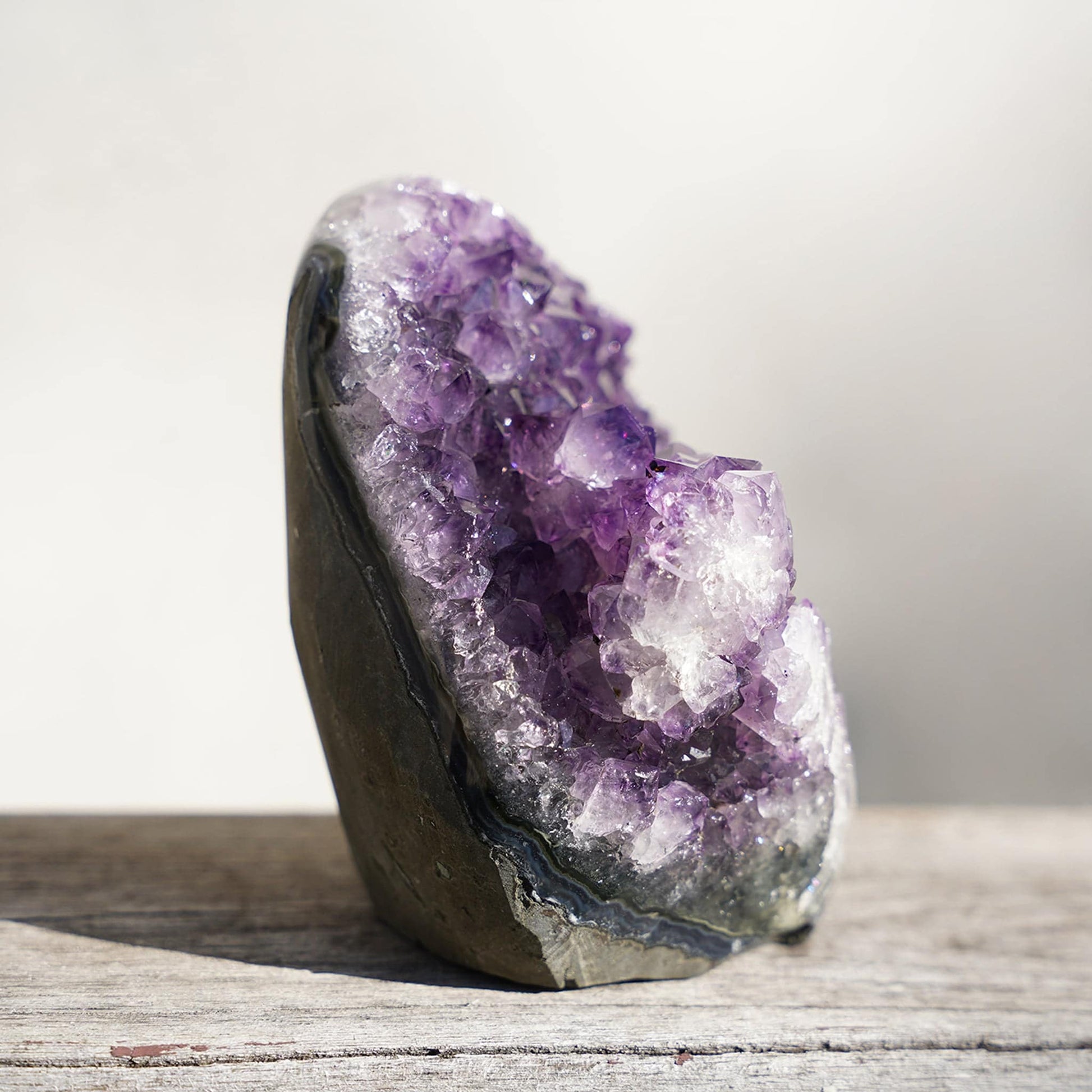 COSMIC Cut-Base Amethyst Geode – Amethysts Geode Crystals Rare Minerals Stalactites