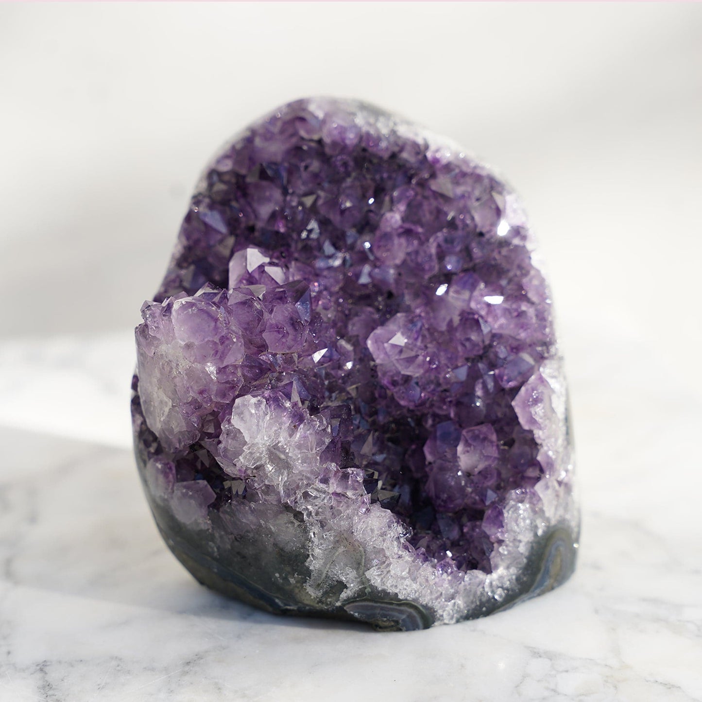 COSMIC Cut-Base Amethyst Geode – Amethysts Geode Crystals Rare Minerals Stalactites