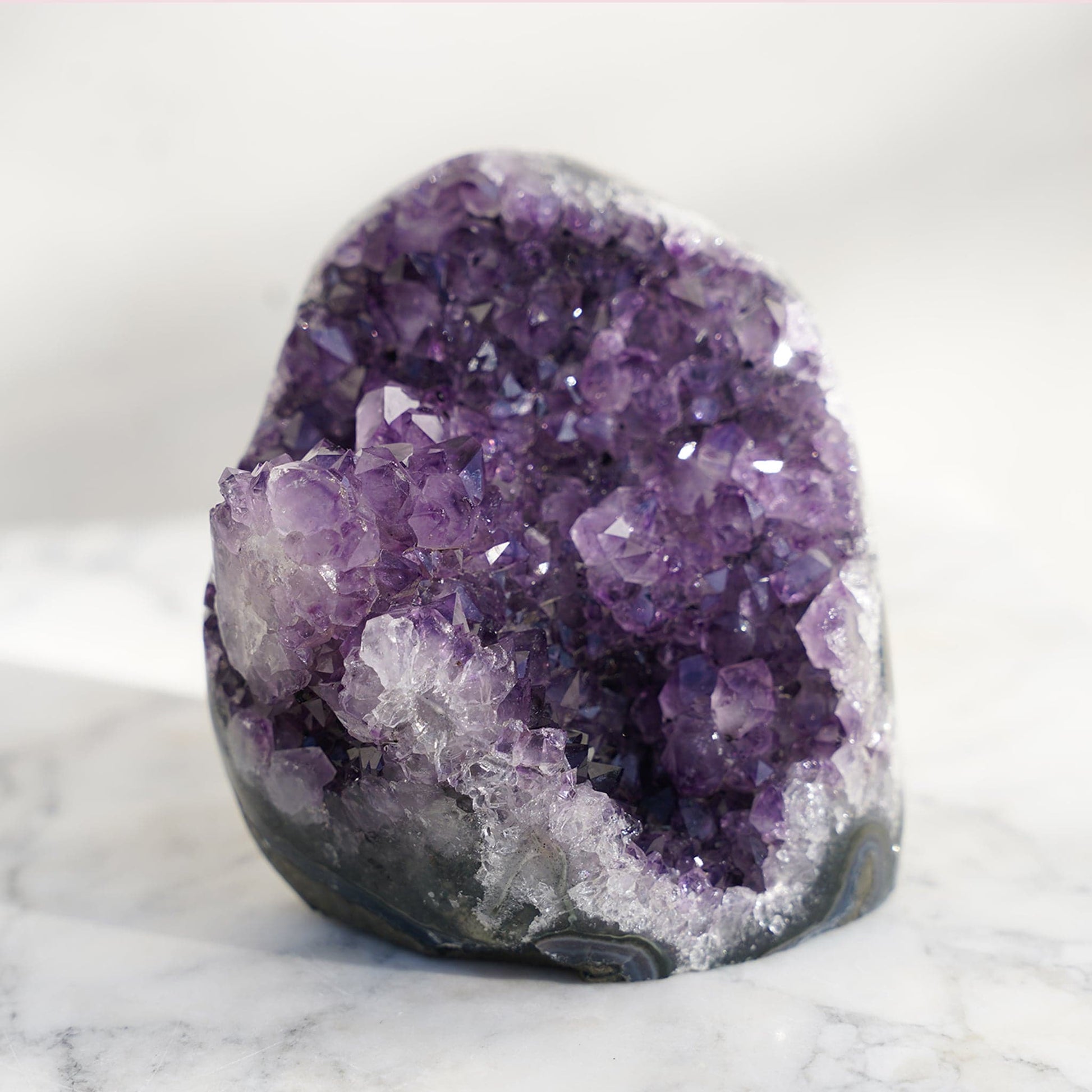COSMIC Cut-Base Amethyst Geode – Amethysts Geode Crystals Rare Minerals Stalactites