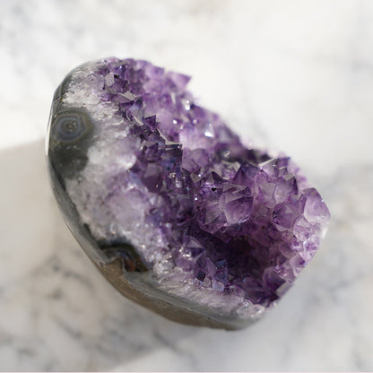 COSMIC Cut-Base Amethyst Geode – Amethysts Geode Crystals Rare Minerals Stalactites