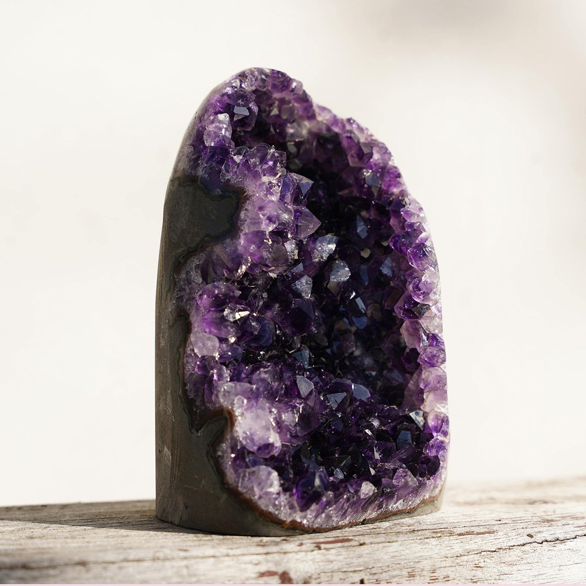 Uruguayan Amethyst Cut-Base Geode – Amethysts
