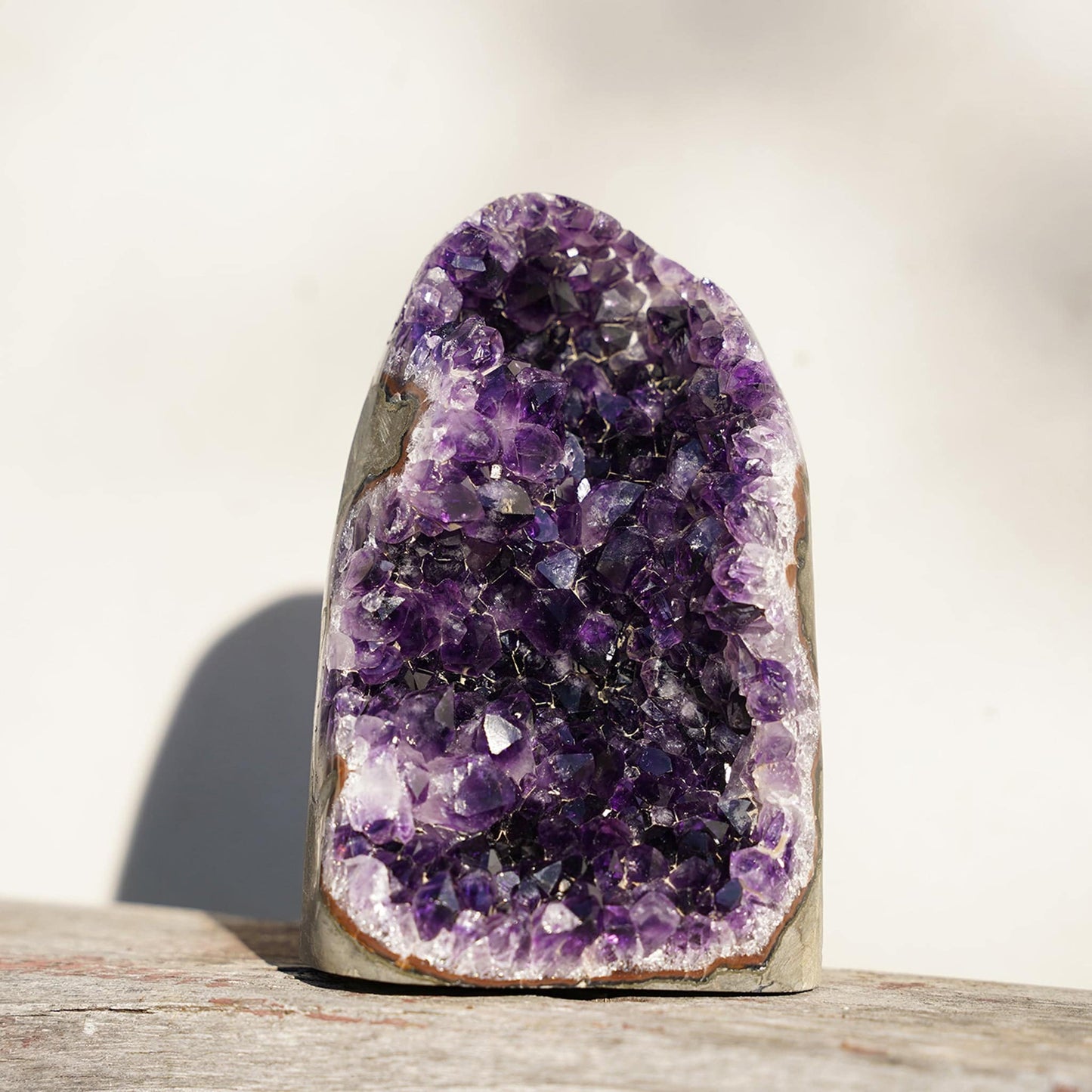 Uruguayan Amethyst Cut-Base Geode – Amethysts
