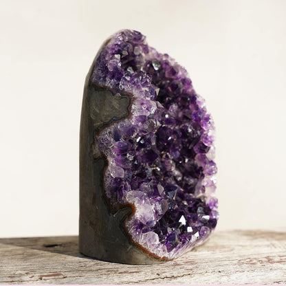 Uruguayan Amethyst Cut-Base Geode – Amethysts
