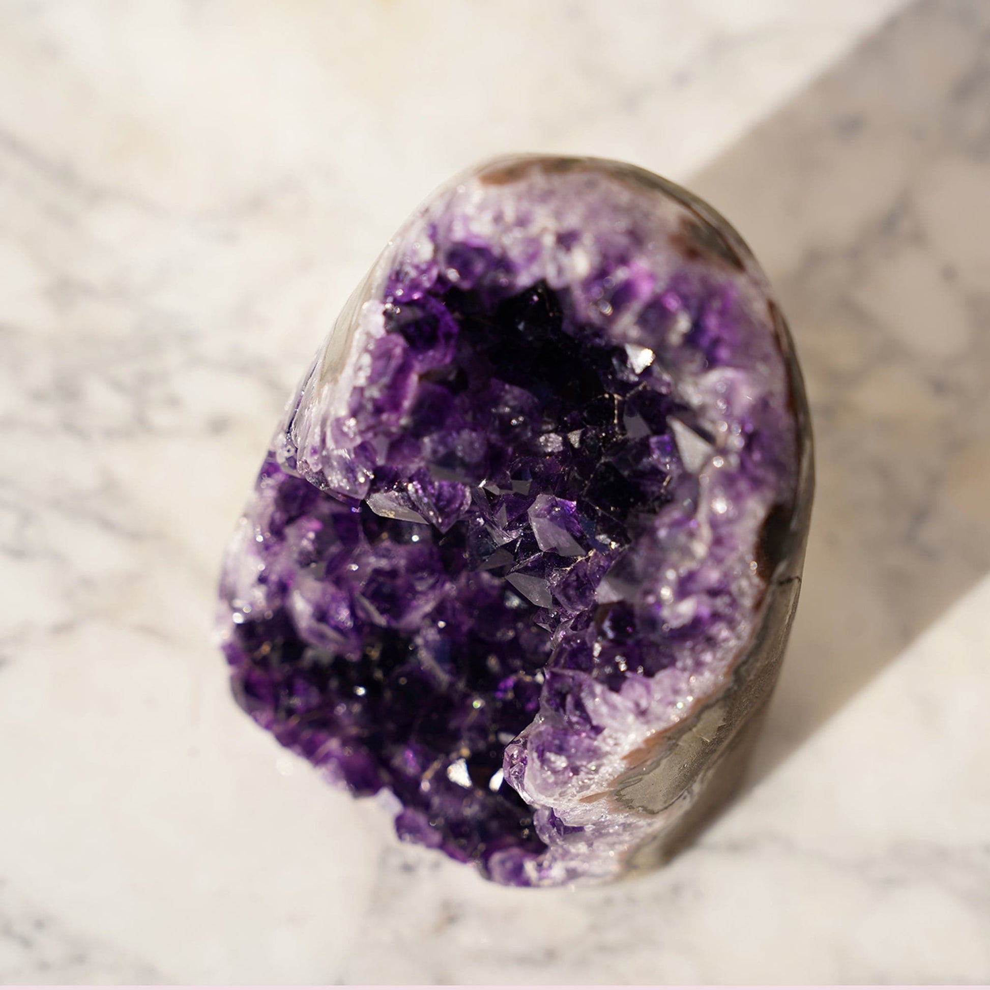 Uruguayan Amethyst Cut-Base Geode – Amethysts