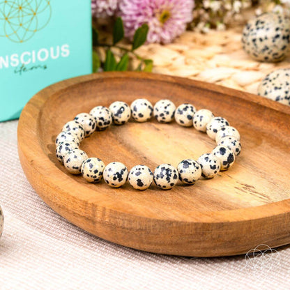 Dalmatian Jasper Bracelet – Bracelet
