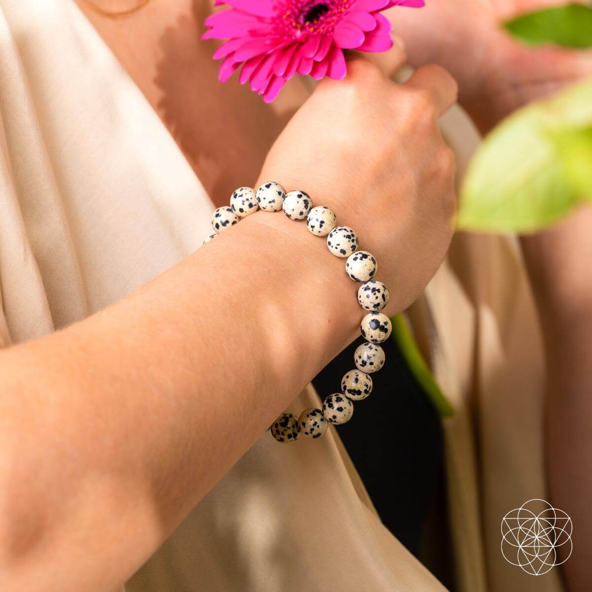 Dalmatian Jasper Bracelet – Bracelet