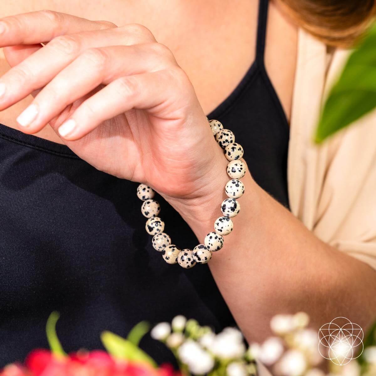 Dalmatian Jasper Bracelet – Bracelet