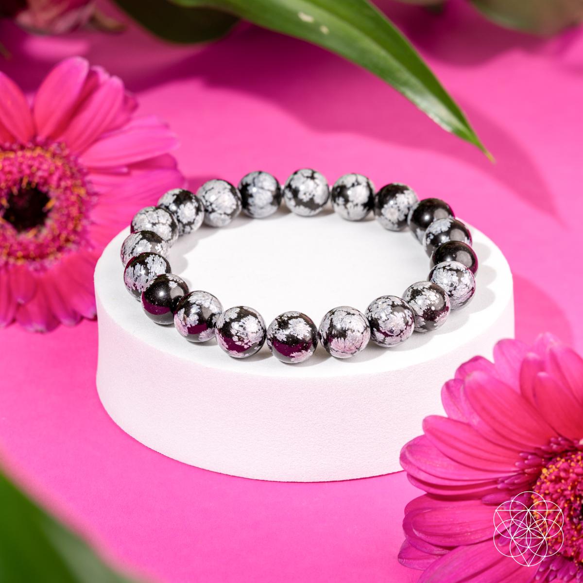 Snowflake Obsidian Bracelet – Bracelet