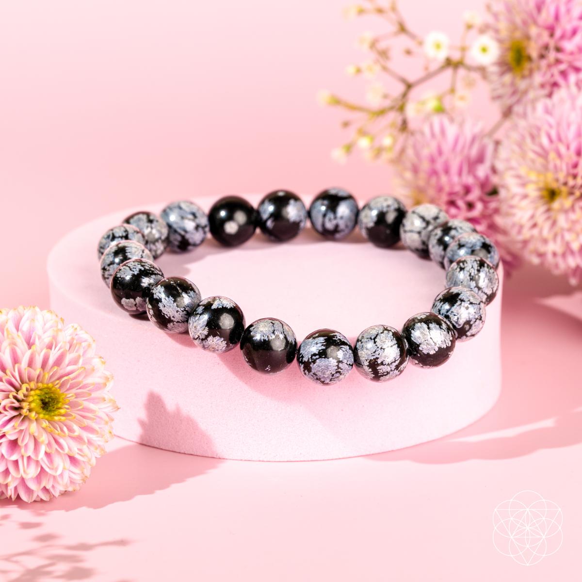 Snowflake Obsidian Bracelet – Bracelet