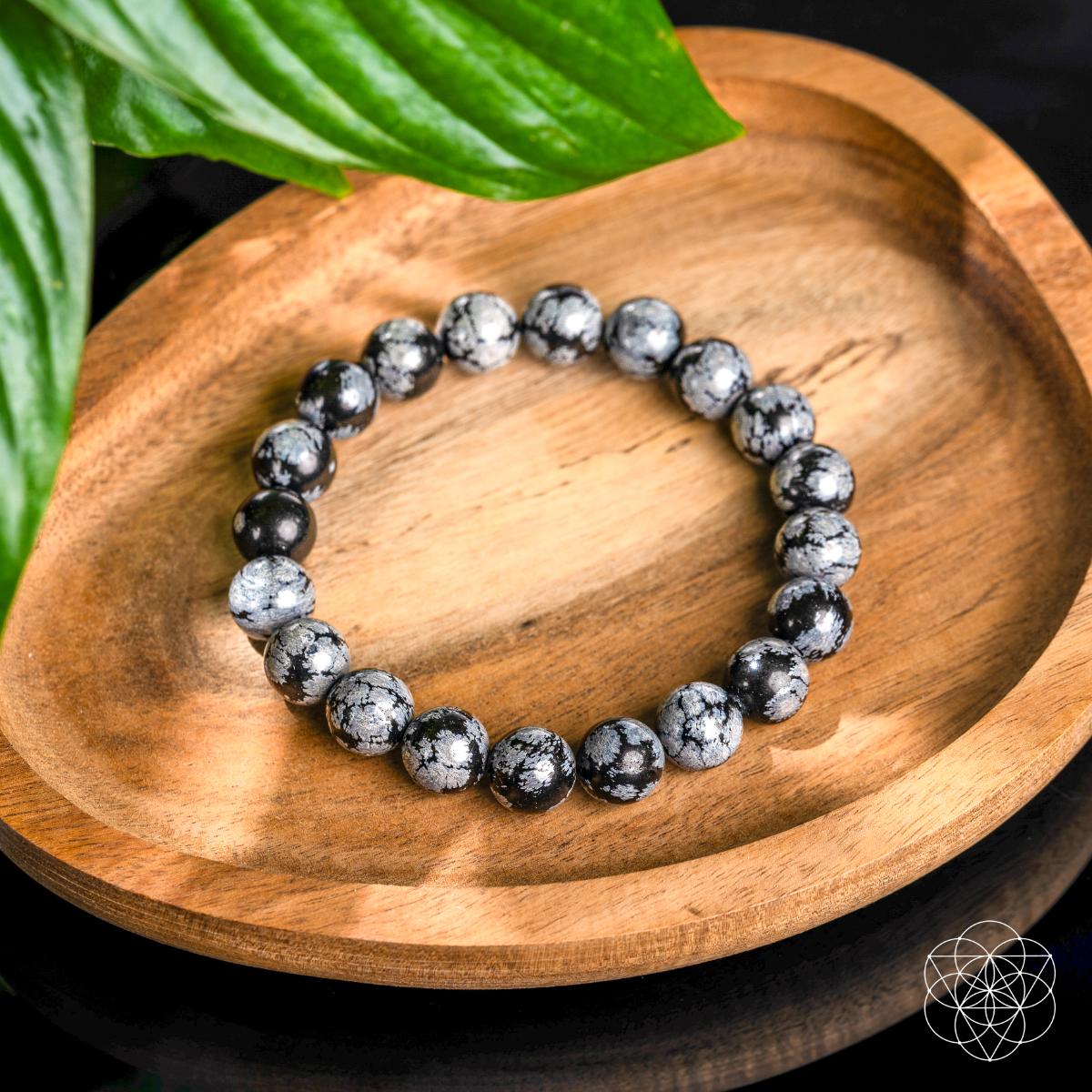 Snowflake Obsidian Bracelet – Bracelet