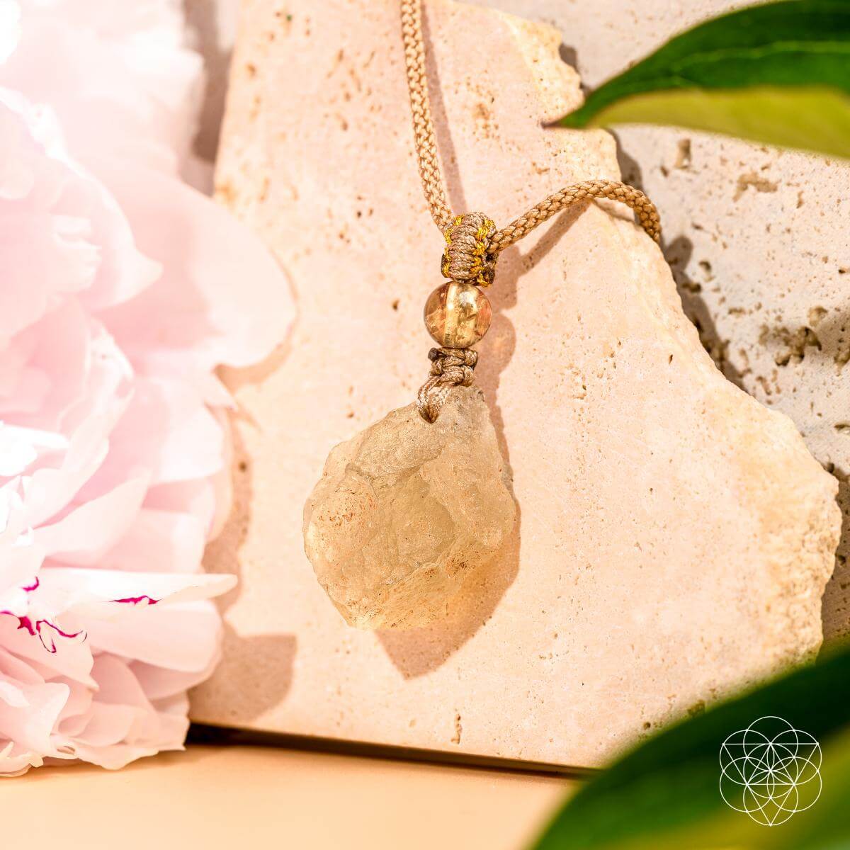 Libyan Desert Glass Pendant – Necklace
