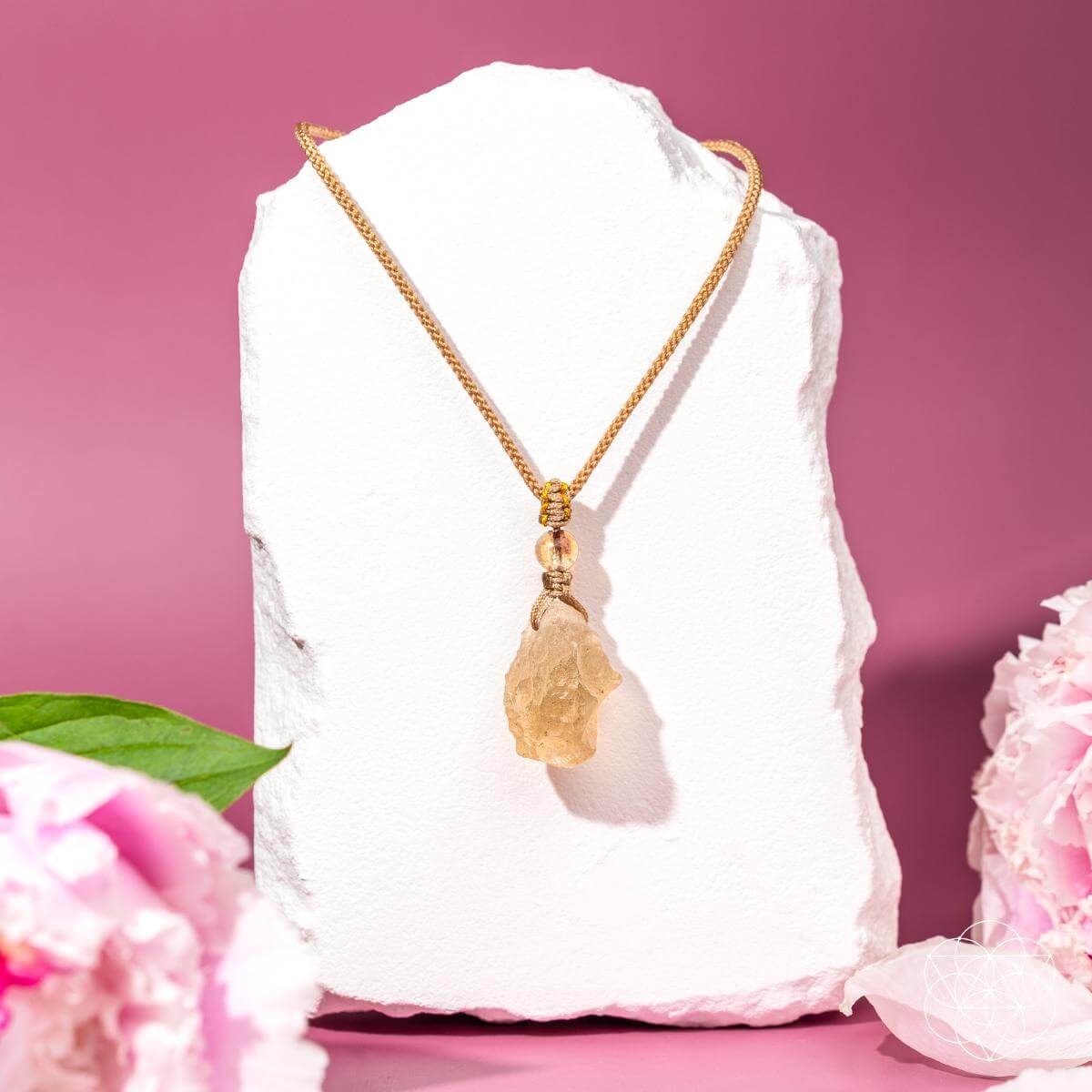 Libyan Desert Glass Pendant – Necklace