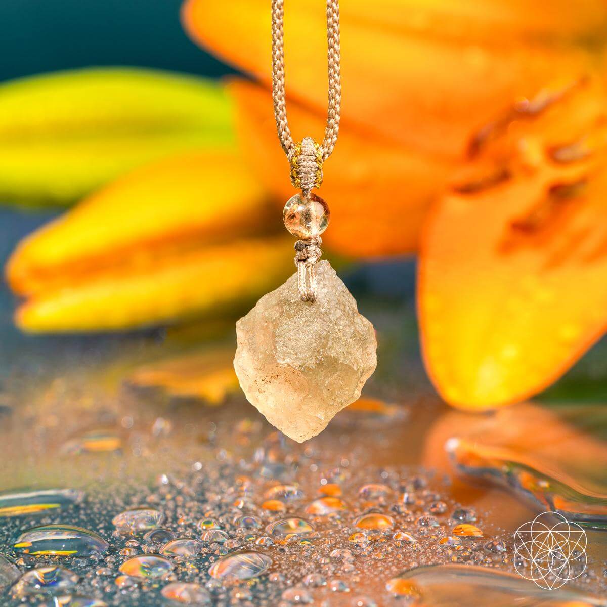 Libyan Desert Glass Pendant – Necklace