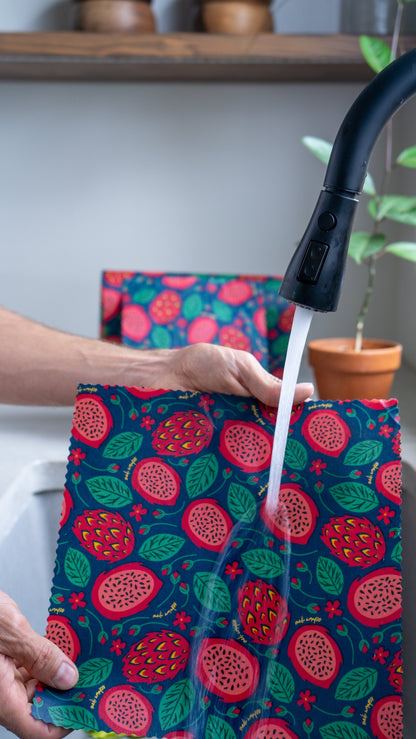 BULK ROLL Beeswax Wrap - Dragonfruit Print