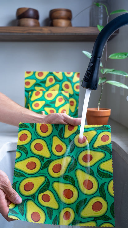 BULK ROLL Beeswax Wrap - Avocado Print