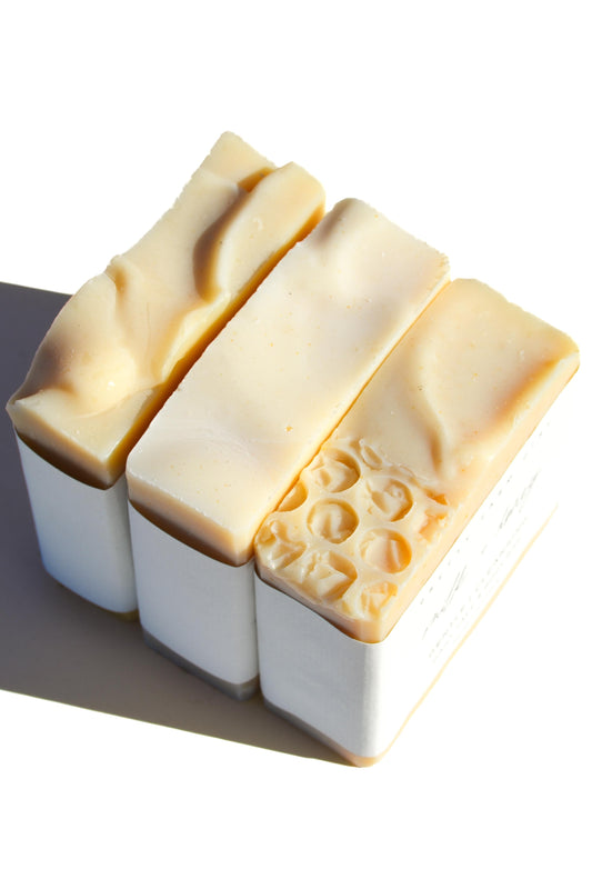 Fragrance Free Handmade Tallow + Goat Milk Soap Bar Trio –
