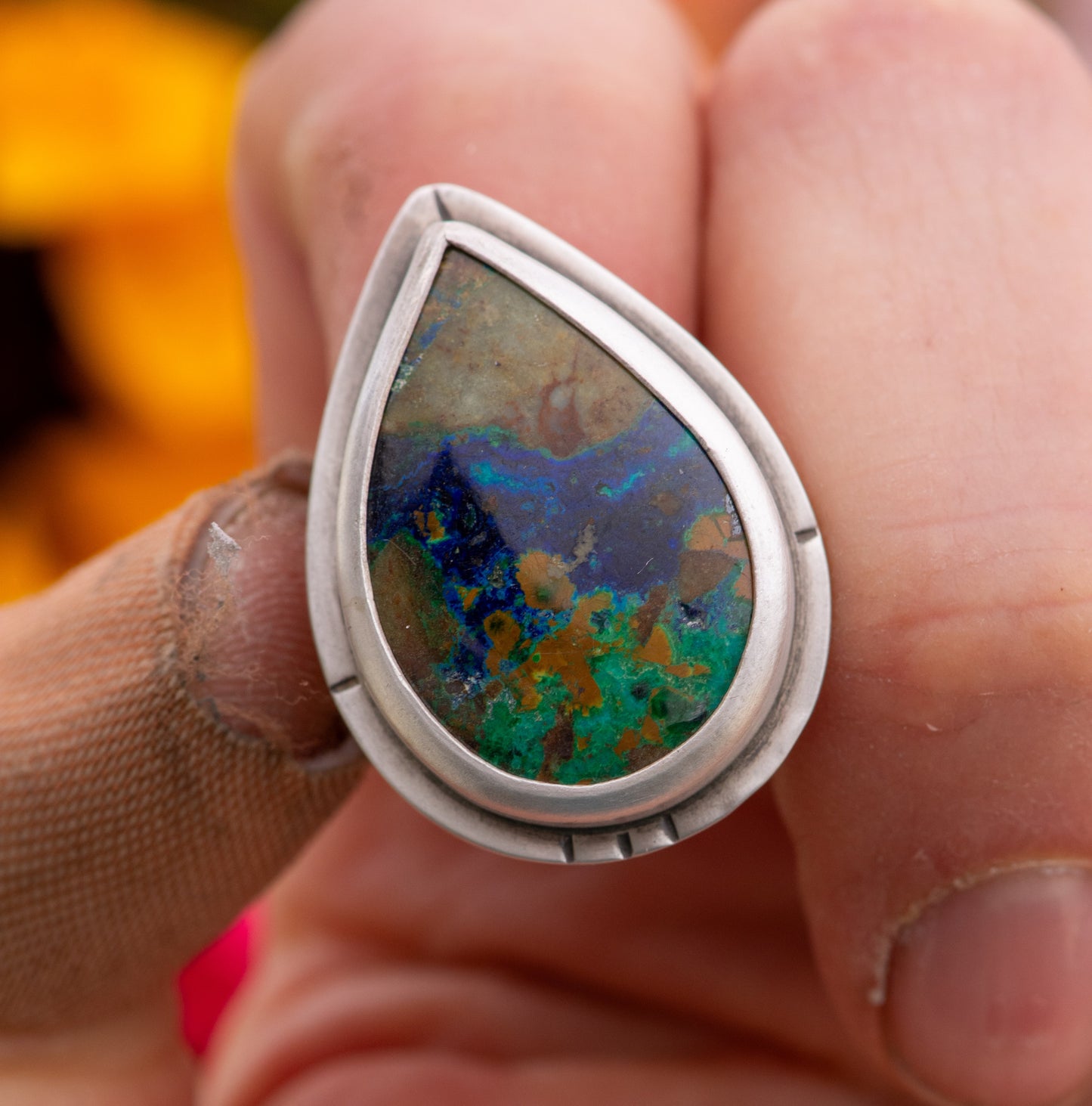 INTERGALATIC AZURITE RING