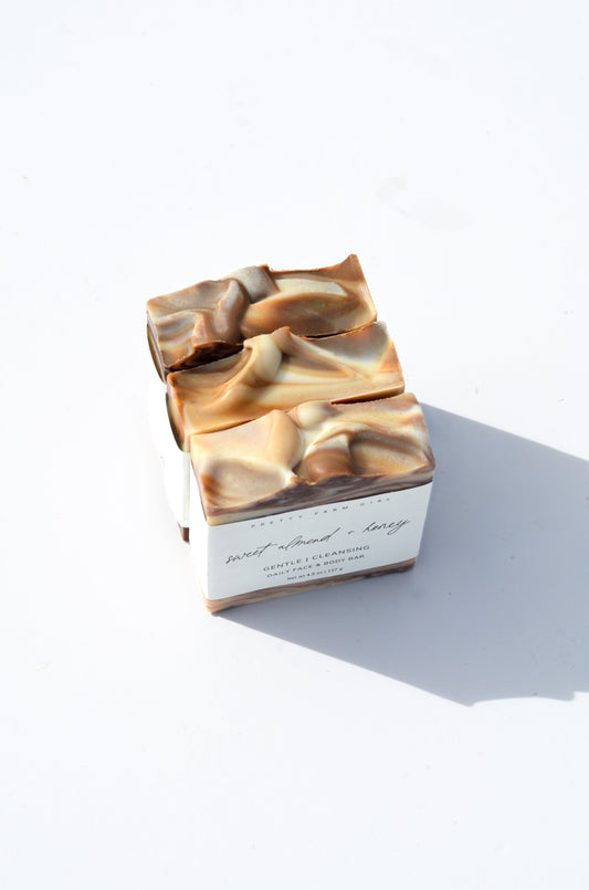 Sweet Almond + Honey -- Handmade Tallow Soap Bar