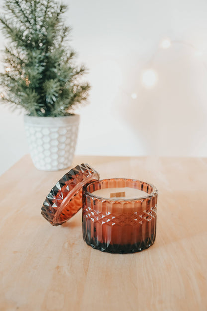 Black Cherry Wine Candle - 7oz Wood Wick Beeswax – non toxic candle