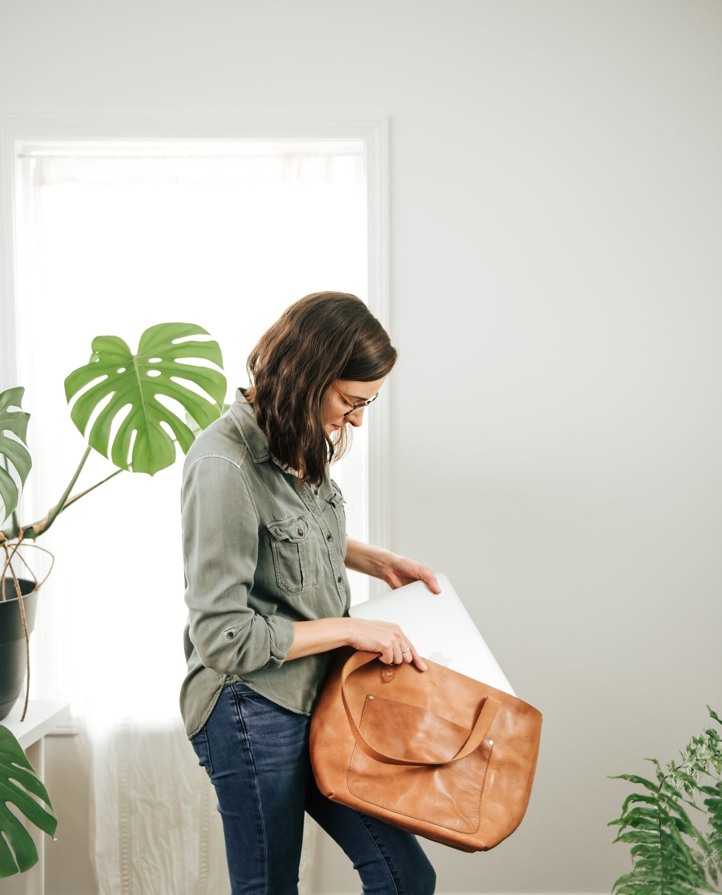Atlas Market Tote - Full Grain Leather Tote Bag – Large Leather Tote Bag