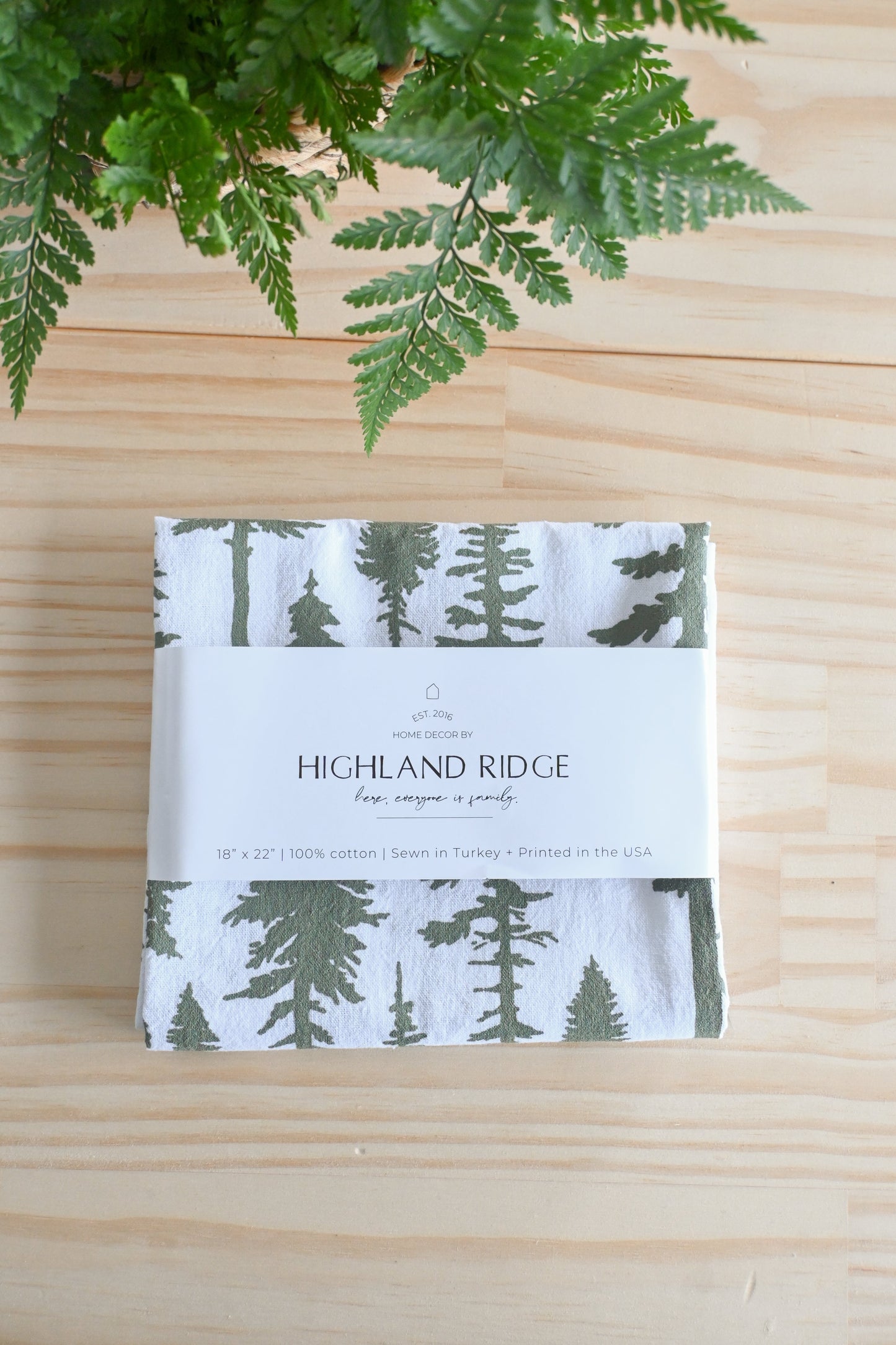 Redwood Trees Tea Towel