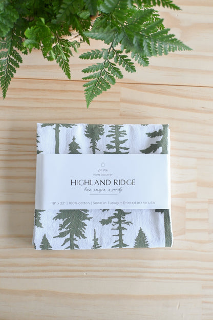 Redwood Trees Tea Towel