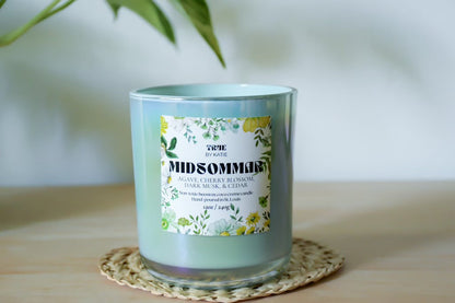 Midsommar Candle - 12oz Floral Beeswax Refillable – non toxic candle