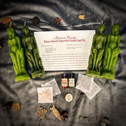 Deluxe Smooth Separation Candle Spell Kit - Human/Female | Peaceful Parting & Love Direction