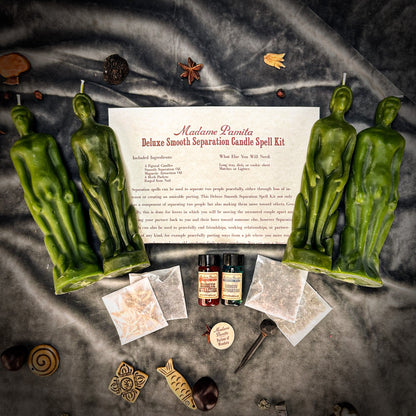 Deluxe Smooth Separation Candle Spell Kit - Human/Male | Peaceful Parting & Love Direction