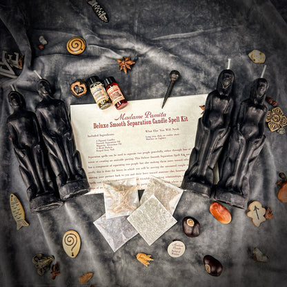 Deluxe Smooth Separation Candle Spell Kit - Human/Female | Peaceful Parting & Love Direction
