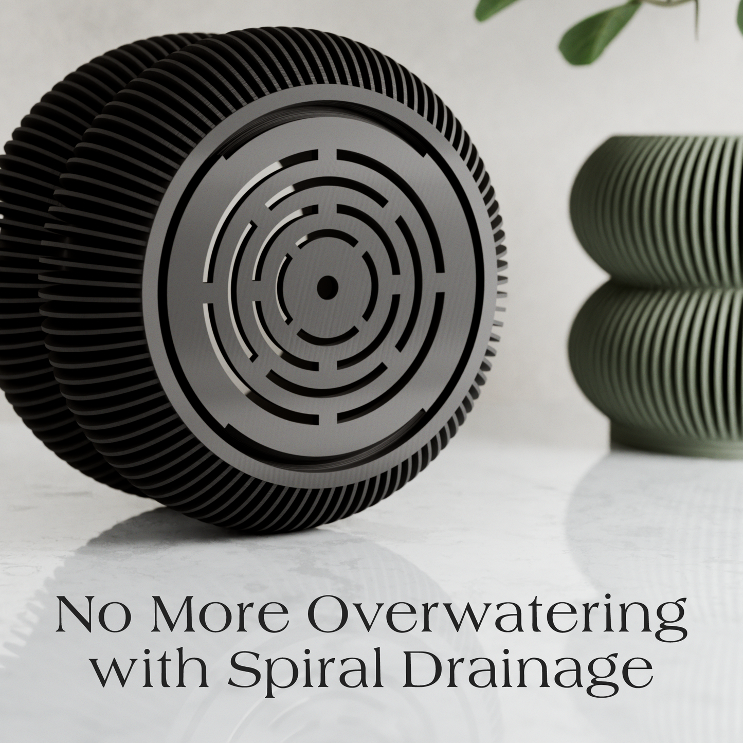 Double BUBBLES Planter – Black Planter
