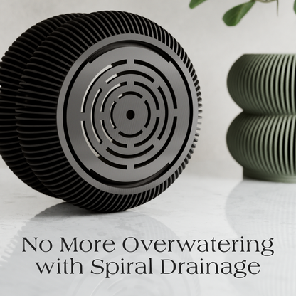 Double BUBBLES Planter – Black Planter