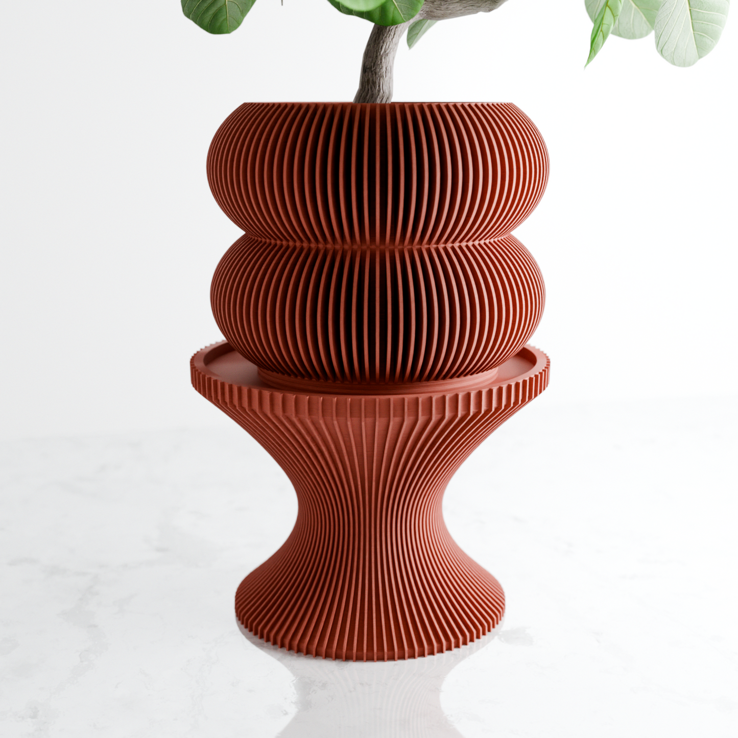Double BUBBLES Planter – Terracotta Planter
