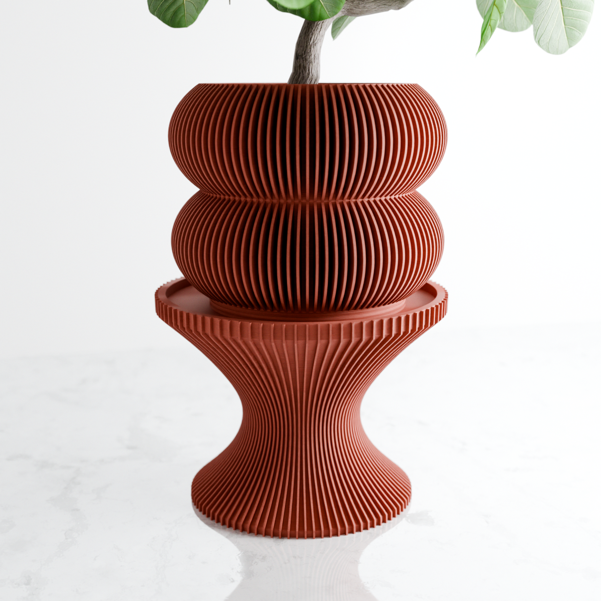 Double BUBBLES Planter – Terracotta Planter