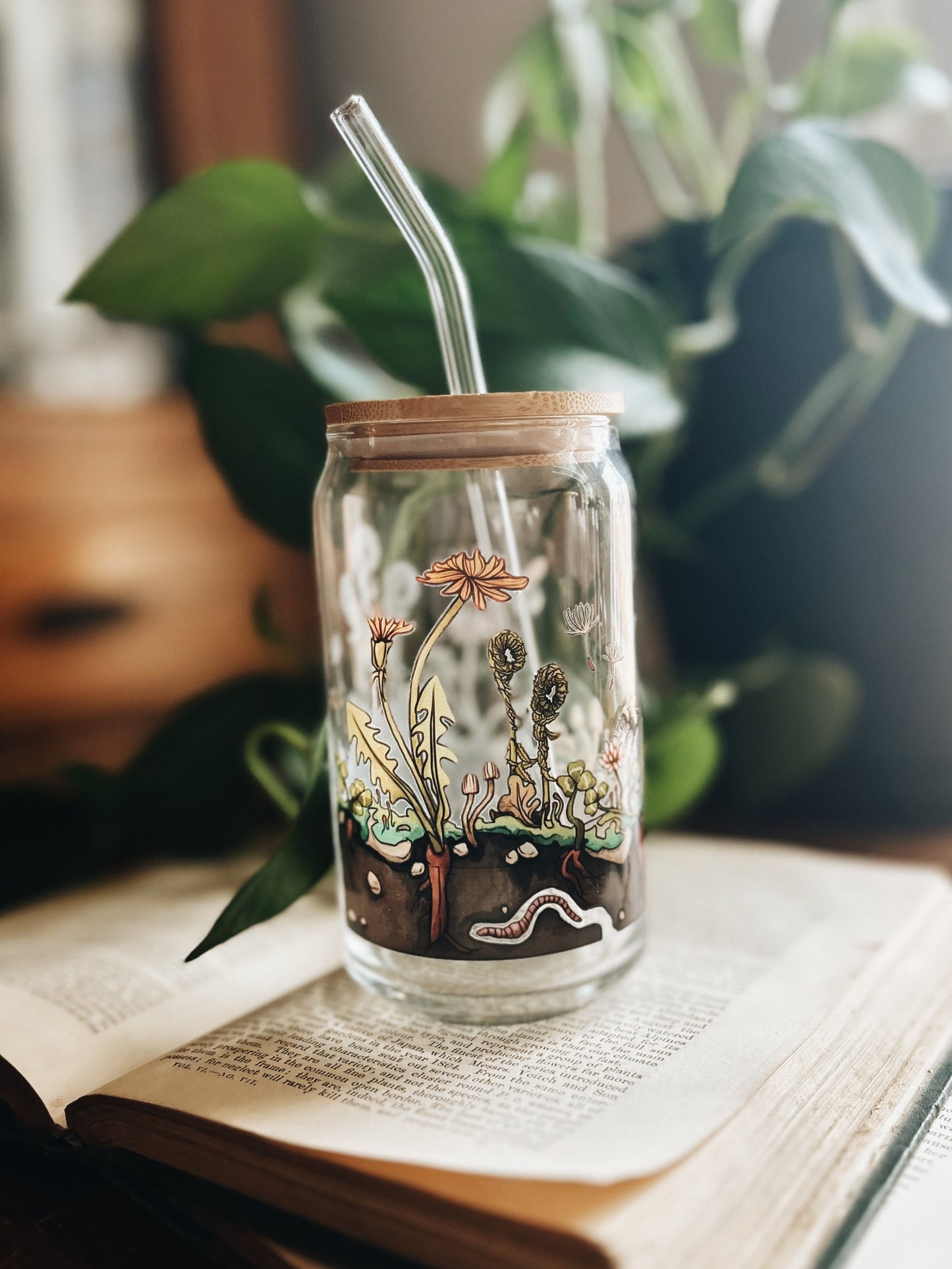 Wee Dirt Friends Glass, handmade