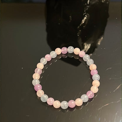 Purple Morganite Bracelet - emotional healing