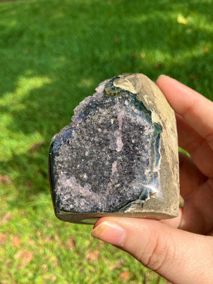 Black Amethyst Cut Base –