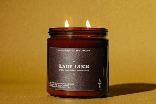 Lady Luck Candle | Plum Cashmere Musk Scented Candle