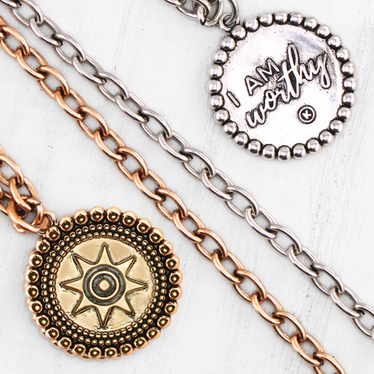 I Am Worthy Sun Essential Necklace – essential