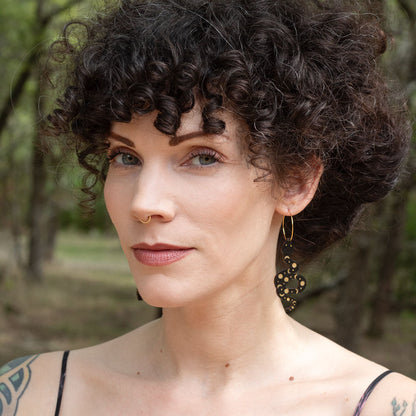 Moon Phases Snake Hoops