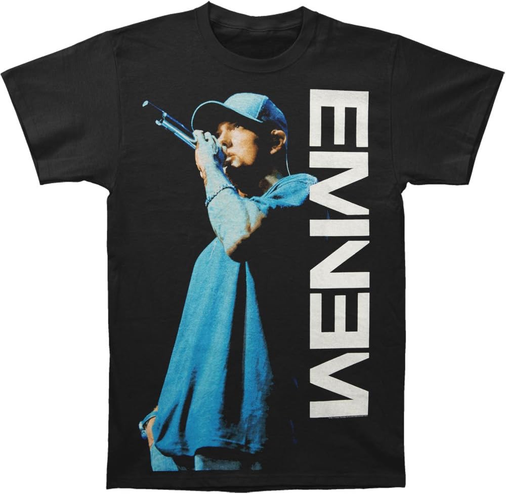 Eminem On The Mic T-Shirt - Official – XXL Clothing, Shoes & Accessories > Men > Men's Clothing > Shirts > T-Shirts