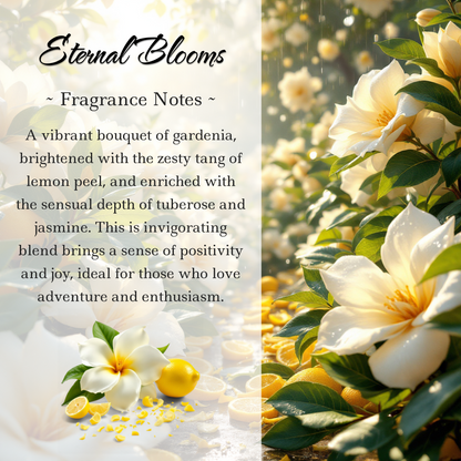 Eternal Blooms Crystal-Enhanced Reed Oil Diffuser, 3oz/100ml