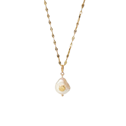 Serpent Coin Necklace – Mother of Pearl Necklaces