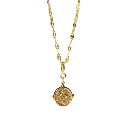 Serpent Coin Necklace – Evil Eye Necklaces