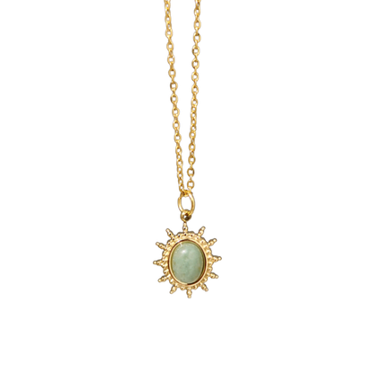 North Star Necklace – Light Green Gem Necklaces
