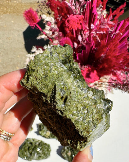 Epidote Quartz Cluster –