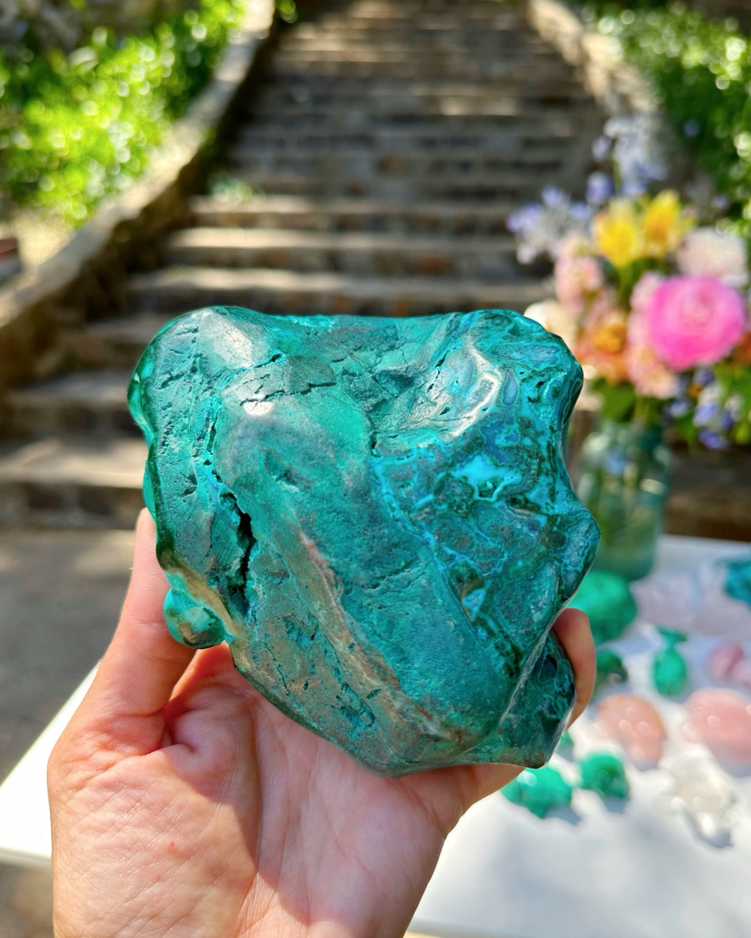 Chrysocolla w/ Malachite –